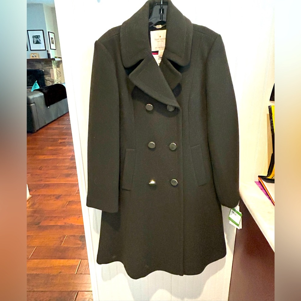 Kate spade wool double breasted coat